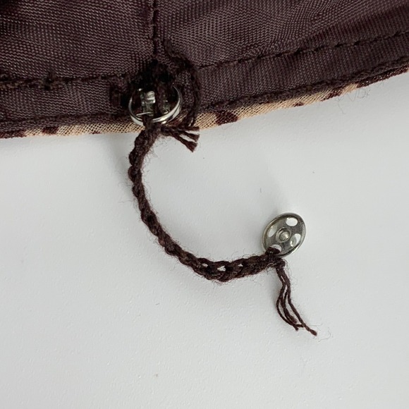 Boho Brown Abstract Maxi Dress Lined Sleeveless Crinkle Fit & Flare Plus Size 16 - Picture 13 of 14